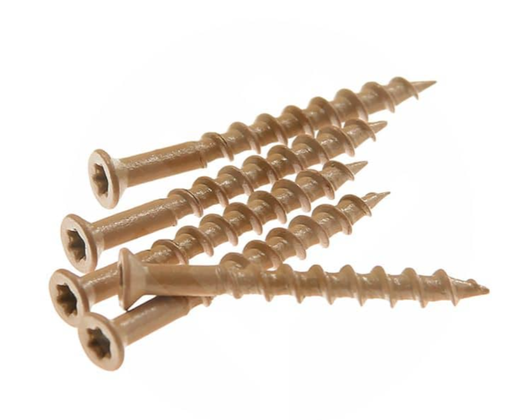COLOR MATCHING SCREWS FOR EXTERIOR SLAT WALL PANEL