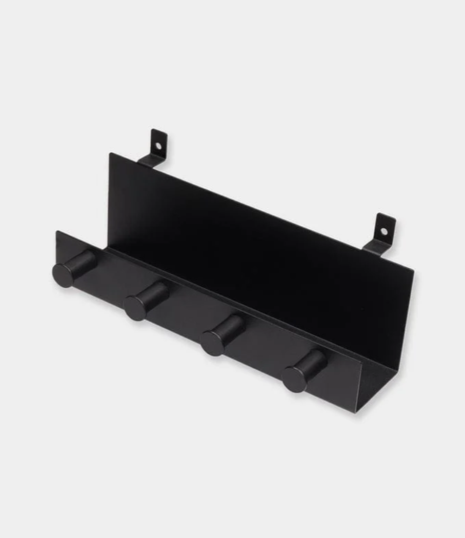 SHELF WITH FOUR HOOKS