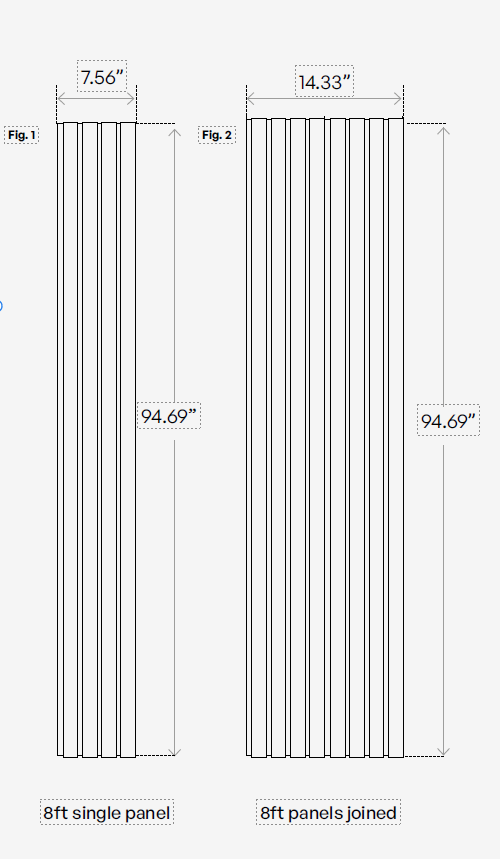 EXTERIOR COMPOSITE SLATTED PANELS