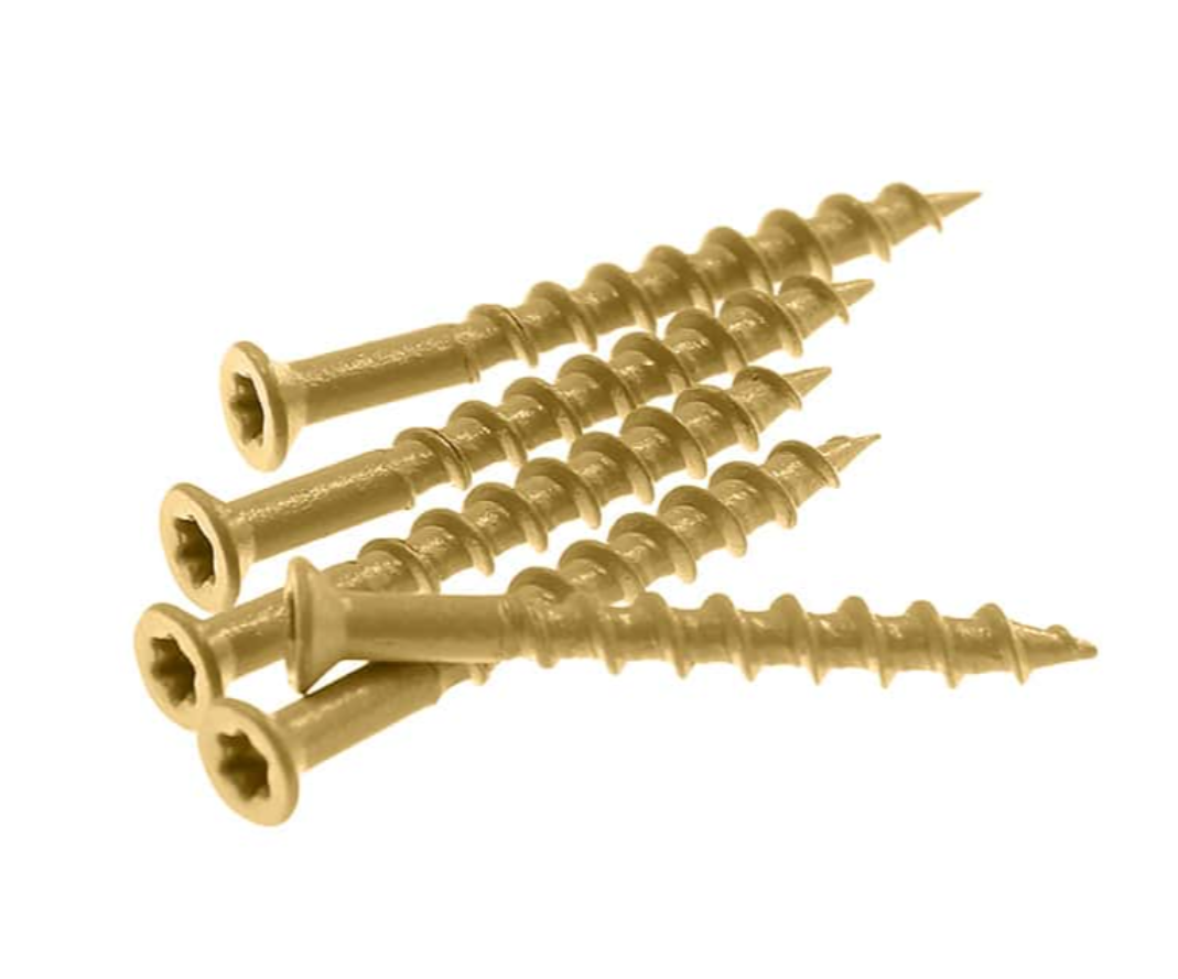 COLOR MATCHING SCREWS FOR EXTERIOR SLAT WALL PANEL