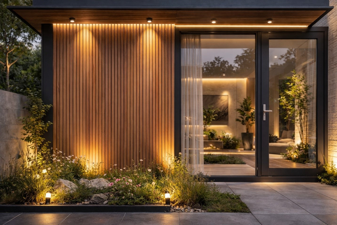 EXTERIOR COMPOSITE SLATTED PANELS