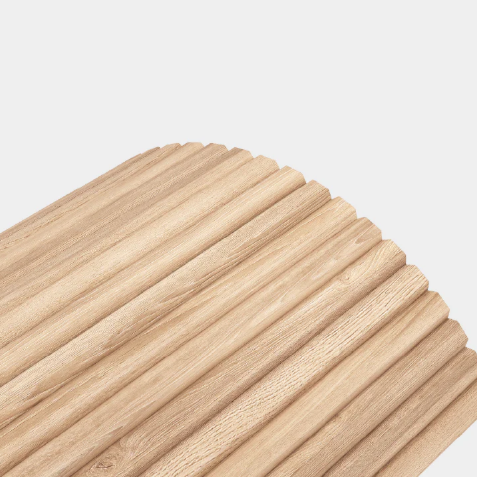Flexible slatted panels