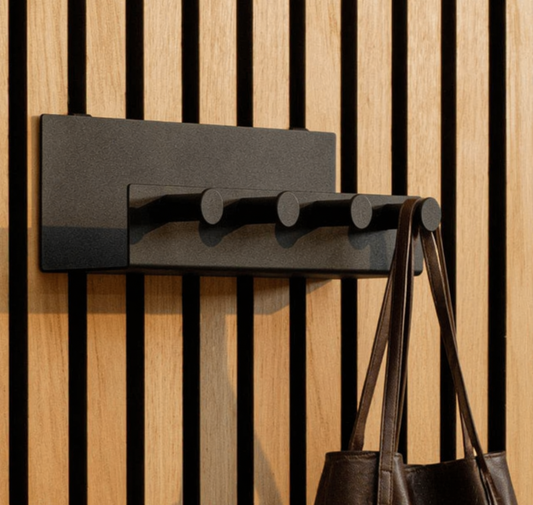 SHELF WITH FOUR HOOKS